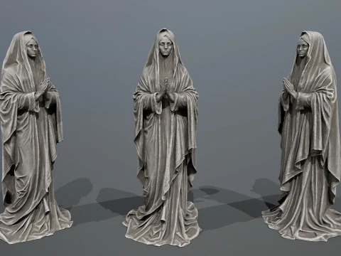 여자 동상 3D 모델