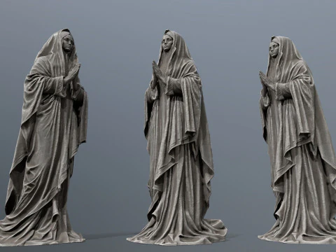 Woman Statue 3D Model