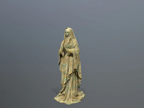 Woman Statue 3D Model