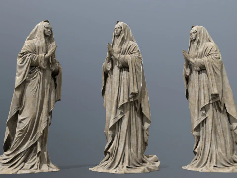 Woman Statue 3D Model