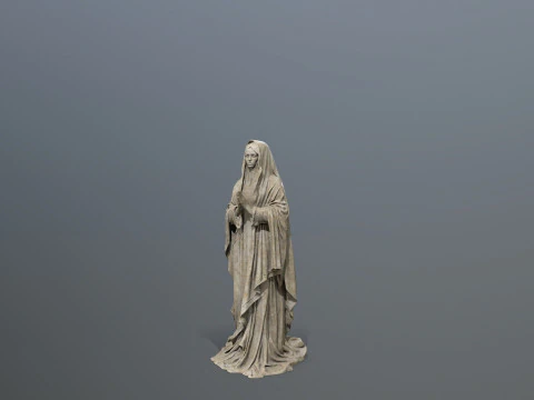 Woman Statue 3D Model