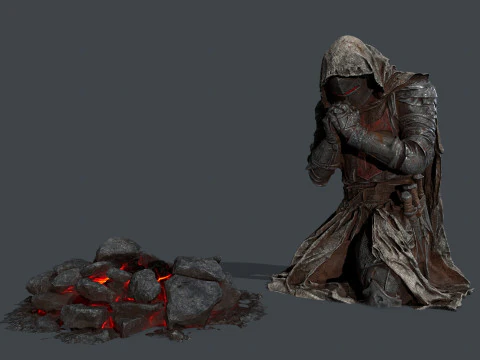 죽은 기사 3D 모델