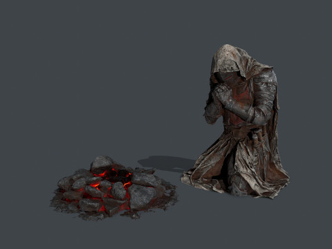 Chevalier mort Modèle 3D