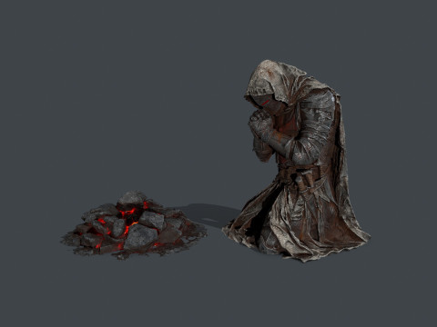 Chevalier mort Modèle 3D