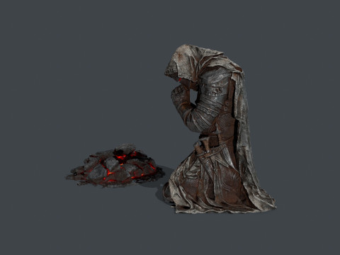 Chevalier mort Modèle 3D