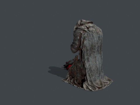 Chevalier mort Modèle 3D
