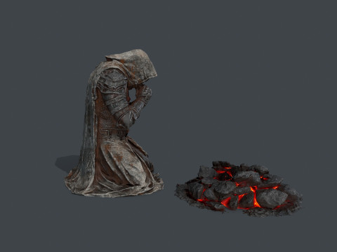 Chevalier mort Modèle 3D