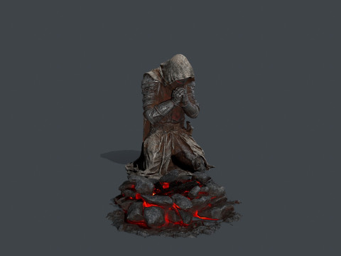 Chevalier mort Modèle 3D
