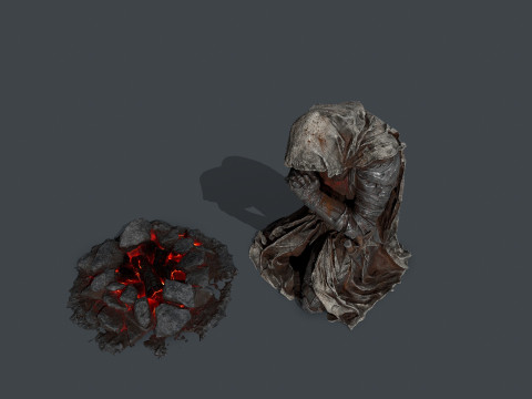 Chevalier mort Modèle 3D