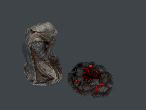 Chevalier mort Modèle 3D