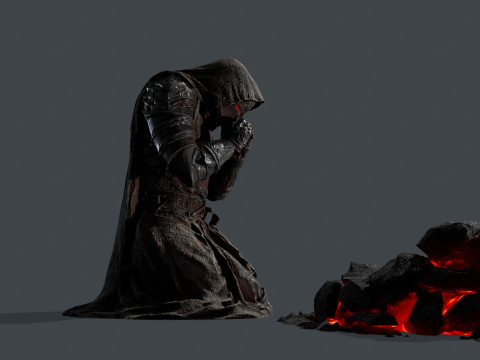 Chevalier mort Modèle 3D