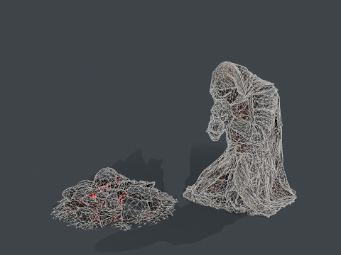 Chevalier mort Modèle 3D