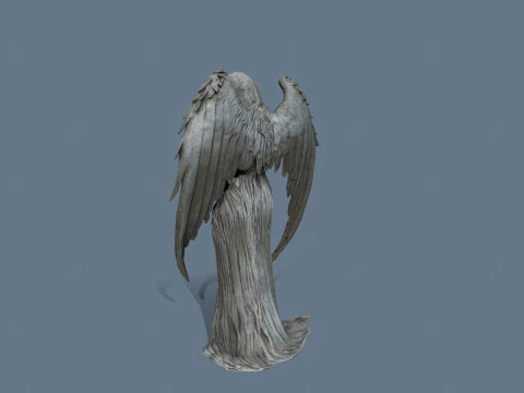 Patung malaikat Model 3D