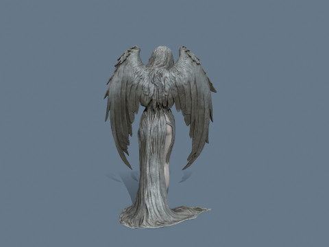 Posąg anioła Model 3D