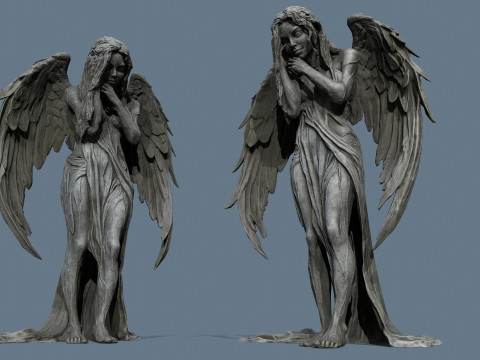 Estatua del &aacute;ngel Modelo 3D