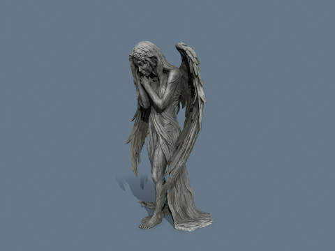 Estatua del &aacute;ngel Modelo 3D