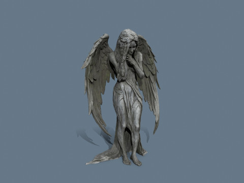 Estatua del &aacute;ngel Modelo 3D