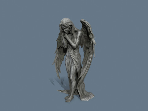 Estatua del &aacute;ngel Modelo 3D