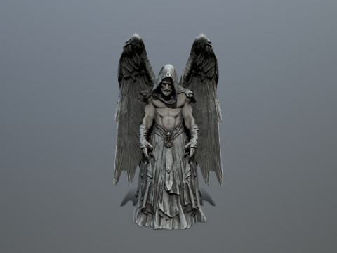 &aacute;ngel oscuro Modelo 3D