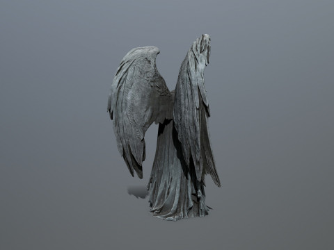 &aacute;ngel oscuro Modelo 3D
