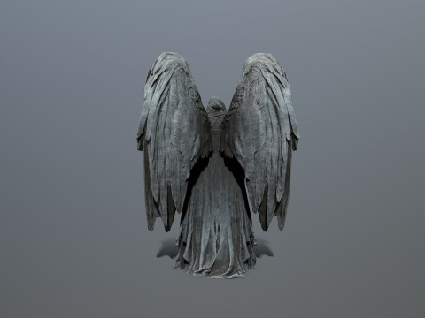&aacute;ngel oscuro Modelo 3D
