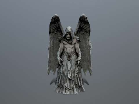 &aacute;ngel oscuro Modelo 3D