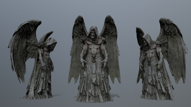 Angelo Oscuro Modello 3D .c4d .max .obj .3ds .fbx .stl .blend