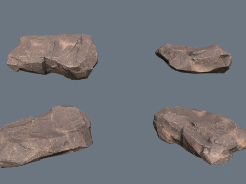 &Ccedil;&ouml;l kayaları 3D Model