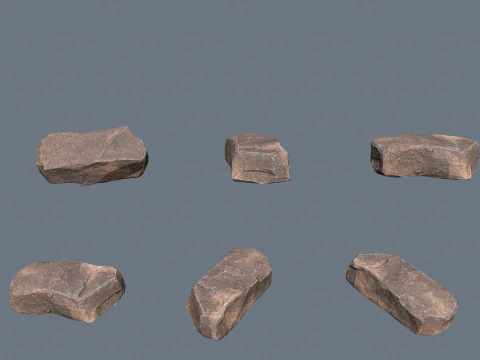 Desert rocks 3D Model