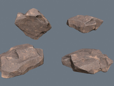 &Ccedil;&ouml;l kayaları 3D Model