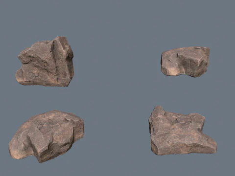 Desert rocks 3D Model
