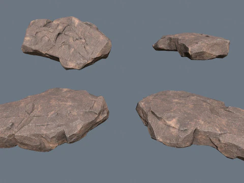 Desert rocks 3D Model