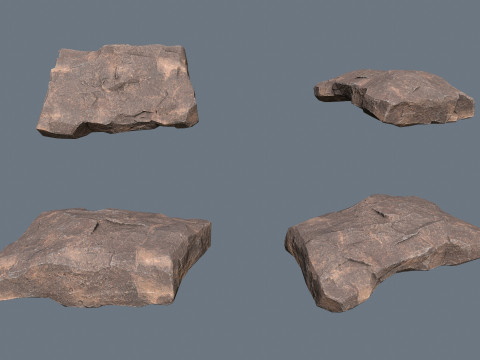 &Ccedil;&ouml;l kayaları 3D Model