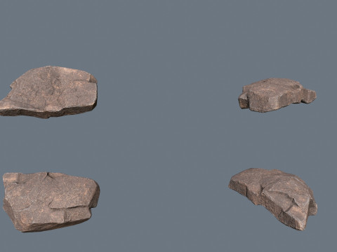 &Ccedil;&ouml;l kayaları 3D Model