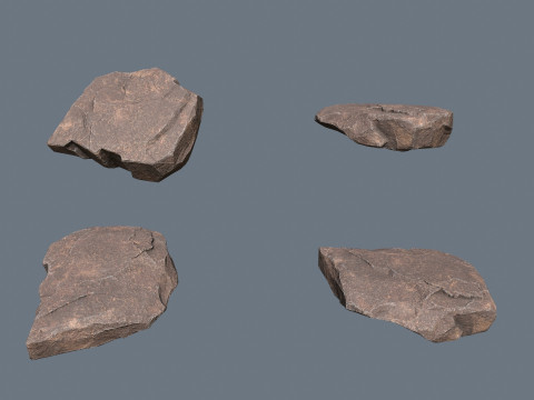 &Ccedil;&ouml;l kayaları 3D Model