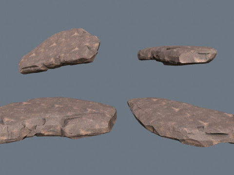 &Ccedil;&ouml;l kayaları 3D Model