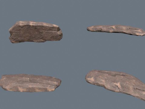 &Ccedil;&ouml;l kayaları 3D Model