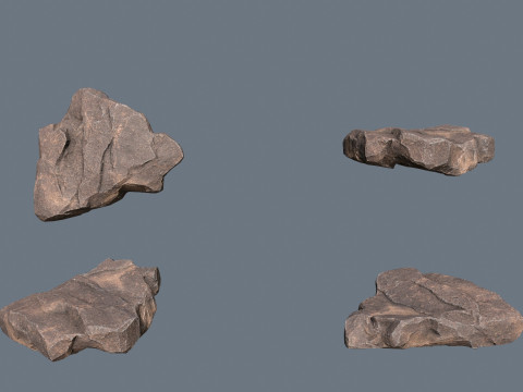 &Ccedil;&ouml;l kayaları 3D Model