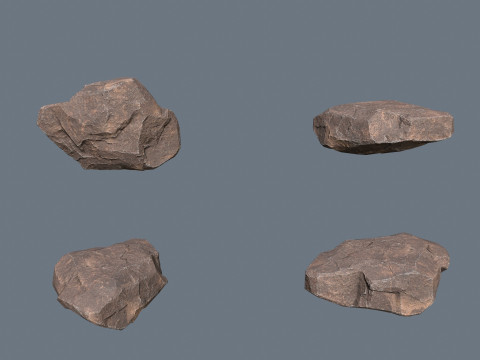 &Ccedil;&ouml;l kayaları 3D Model