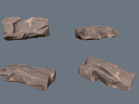 &Ccedil;&ouml;l kayaları 3D Model