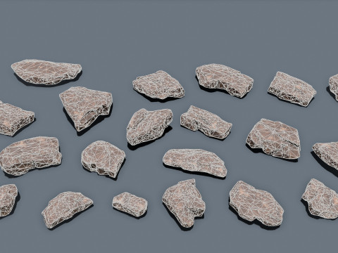 &Ccedil;&ouml;l kayaları 3D Model