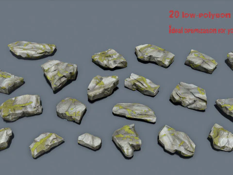 리버 스톤즈 3D 모델