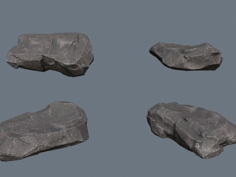 Cliff rocks 3D Model