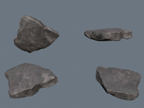 Cliff rocks 3D Model