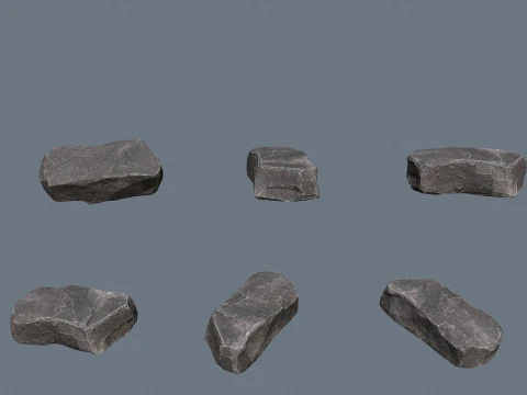 Cliff rocks 3D Model