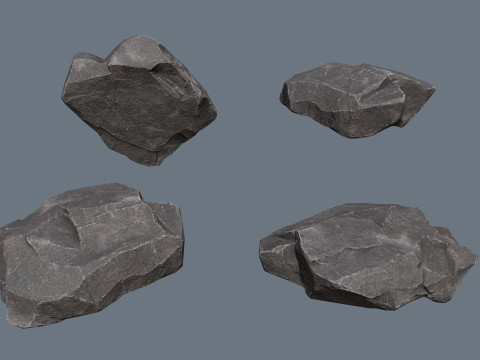 Cliff rocks 3D Model