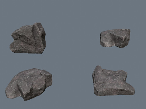Cliff rocks 3D Model