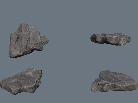 Cliff rocks 3D Model