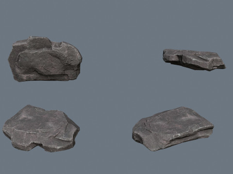Cliff rocks 3D Model