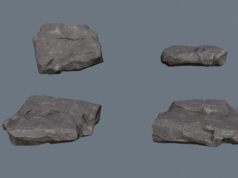 Cliff rocks 3D Model